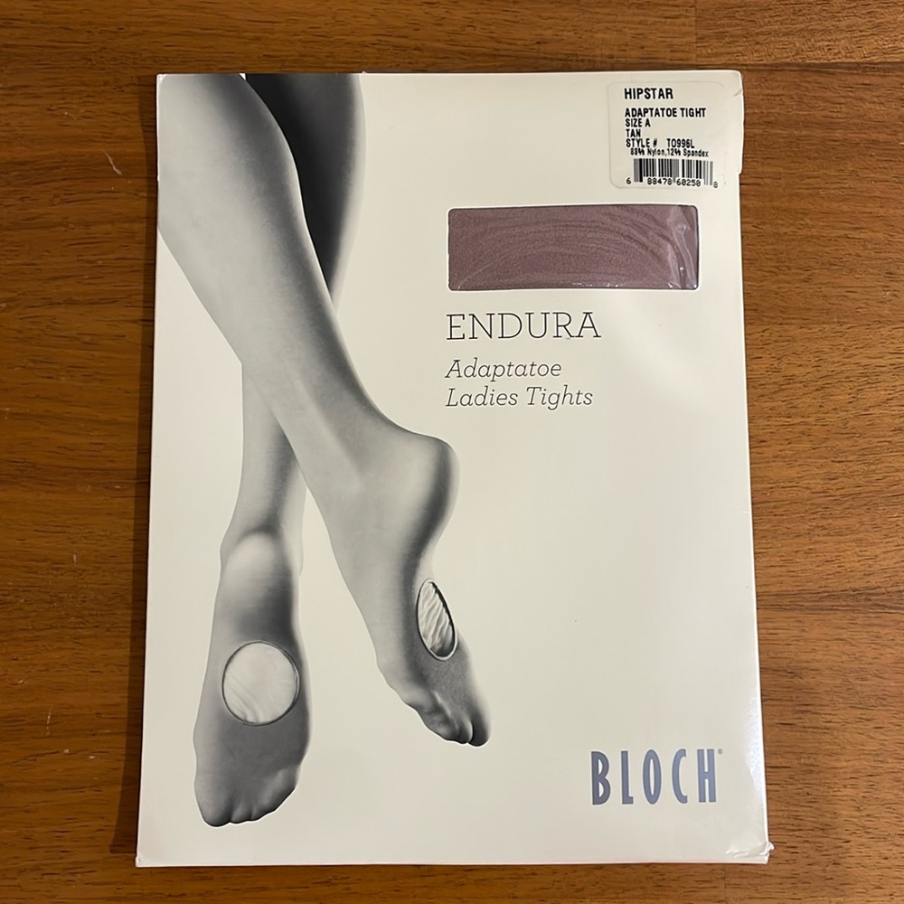 Bloch Endura Hipster Tan Adaptatoe Tights (Size A (S))